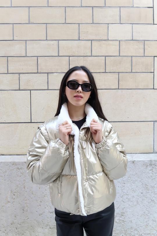 Doudounes Femme Argent LAFÉEROSE 112_C028 Efashion Paris