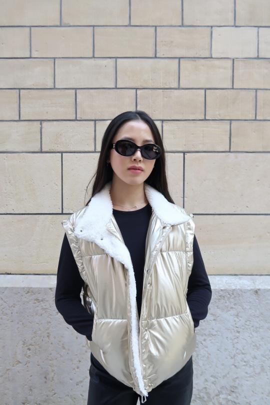 Doudounes Femme Argent LAFÉEROSE 112_C028 Efashion Paris