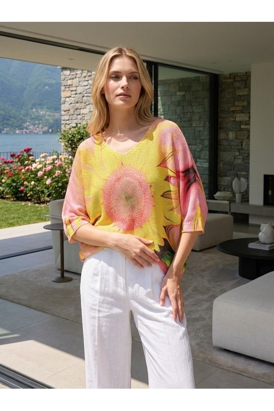 Pulls Femme Rose LAFÉEROSE 538_15170_TOURNESOL Efashion Paris