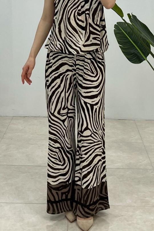 Trousers Women Brown LAFÉEROSE 546_9278_ZEBRE Efashion Paris