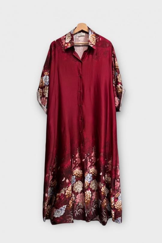 Abiti maxi Donna Burgundy LAFÉEROSE 512_90350 Efashion Paris