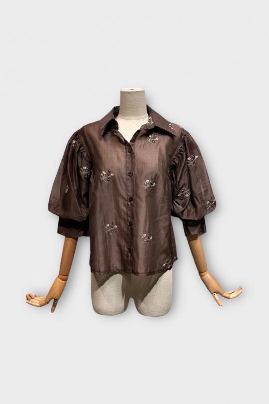 Chemises Femme Marron LAFÉEROSE 595_4530-Q76 Efashion Paris