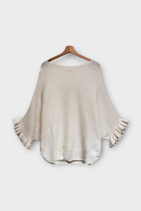 Pulls Femme Blanc LAFÉEROSE 637_931 Efashion Paris