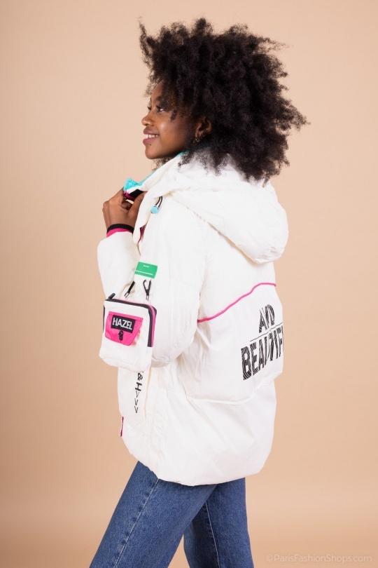 Doudounes Femme Blanc LAFÉEROSE BB21_2315 Efashion Paris