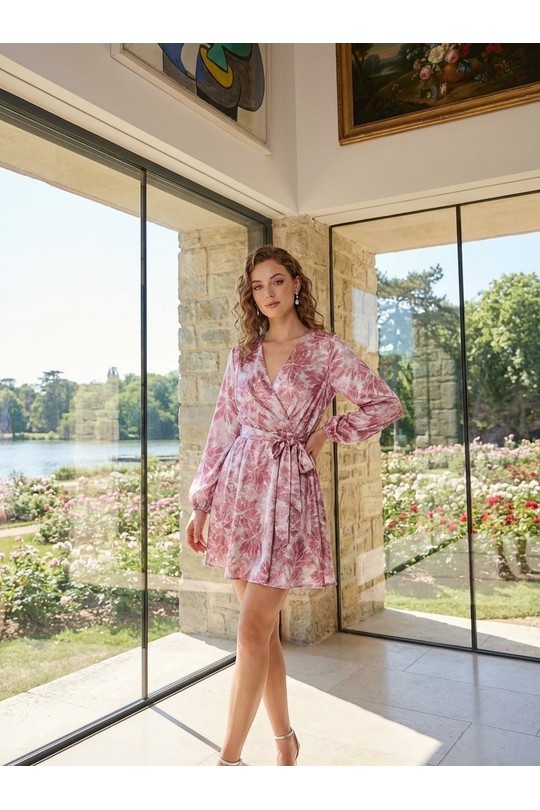 Robes courtes Femme Rose LAFÉEROSE B72-342-19883 Efashion Paris