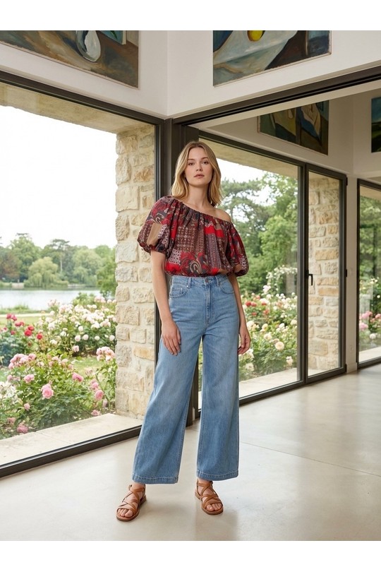 Tops Femme Rouge LAFÉEROSE 786-4738-M21 Efashion Paris