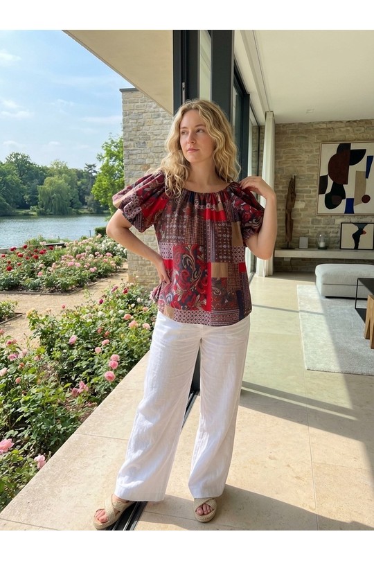 Tops Femme Rouge LAFÉEROSE 786-4738-M21 Efashion Paris