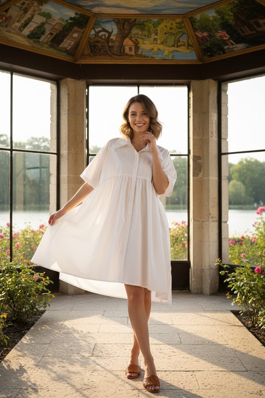 Tuniques Femme Blanc LAFÉEROSE 800-H4945-C3 Efashion Paris