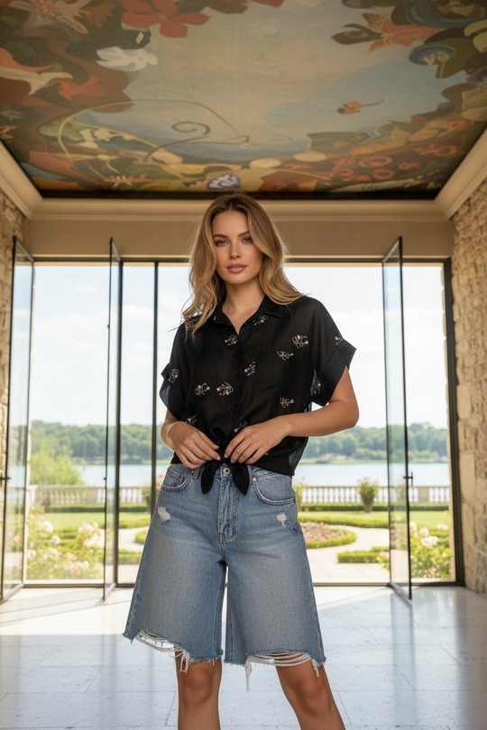 Chemises Femme Blanc LAFÉEROSE B174-596-4534-Q75 Efashion Paris