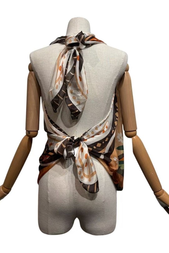 Foulards Accessoires Marron LAFÉEROSE 1008 Efashion Paris