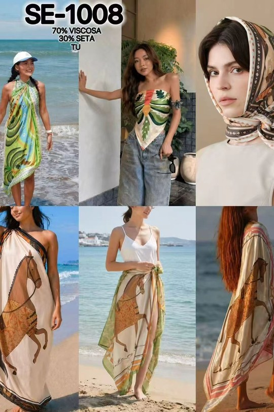 Foulards Accessoires Marron LAFÉEROSE 1008 Efashion Paris