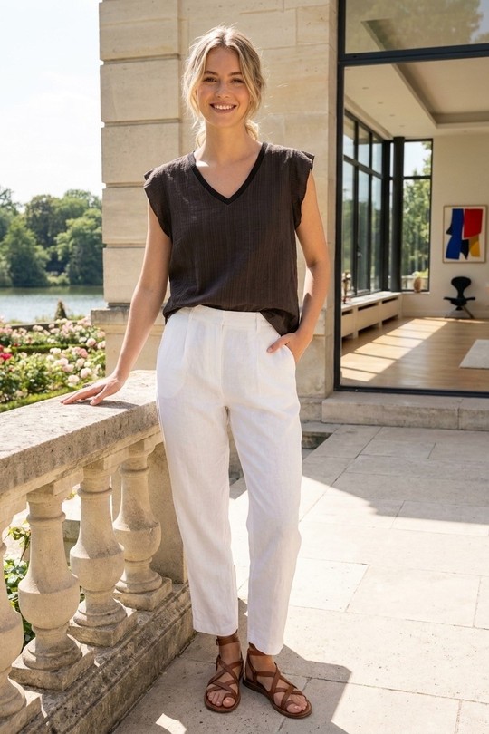 Blouses Femme Blanc LAFÉEROSE 813-236119 Efashion Paris