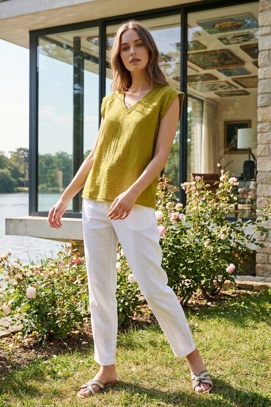 Blouses Femme Blanc LAFÉEROSE 813-236119 Efashion Paris