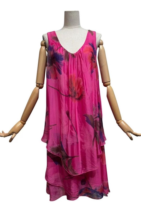 Robes mi-longues Femme FUCHSIA LAFÉEROSE BB46-5141 Efashion Paris