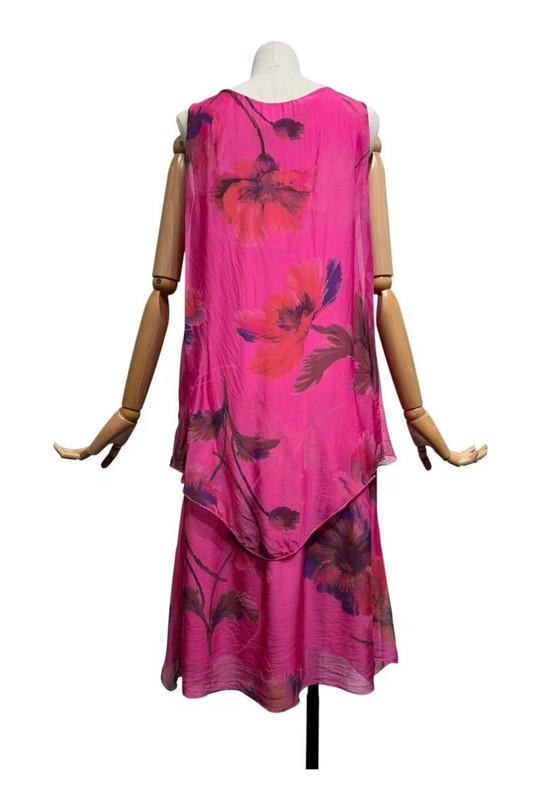 Robes mi-longues Femme FUCHSIA LAFÉEROSE BB46-5141 Efashion Paris