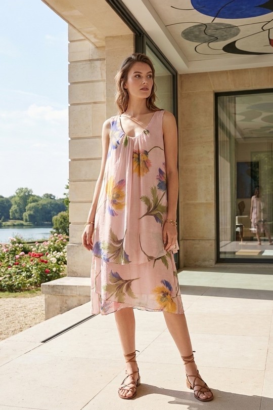 Robes mi-longues Femme FUCHSIA LAFÉEROSE BB46-5141 Efashion Paris