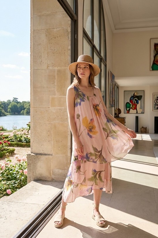 Robes mi-longues Femme FUCHSIA LAFÉEROSE BB46-5141 Efashion Paris