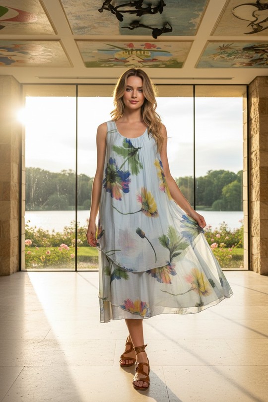 Robes mi-longues Femme FUCHSIA LAFÉEROSE BB46-5141 Efashion Paris