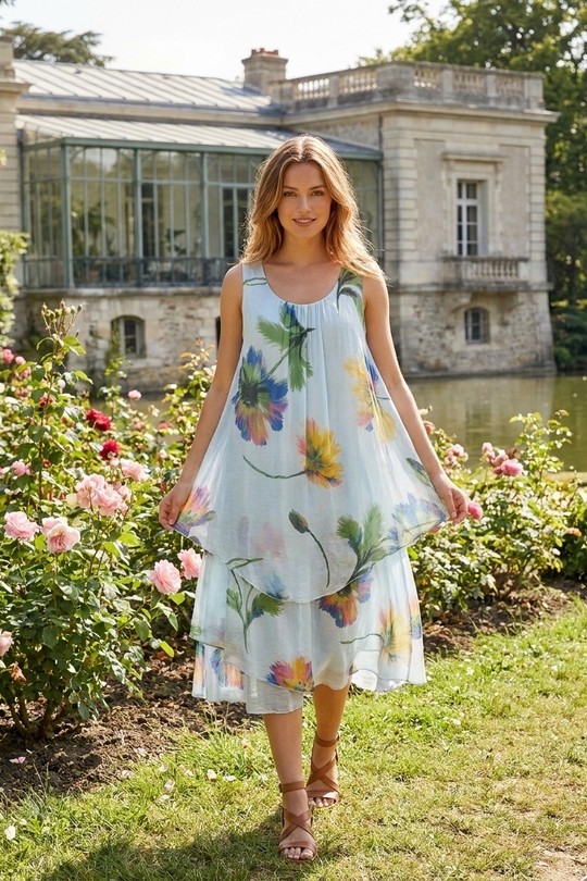 Robes mi-longues Femme FUCHSIA LAFÉEROSE BB46-5141 Efashion Paris