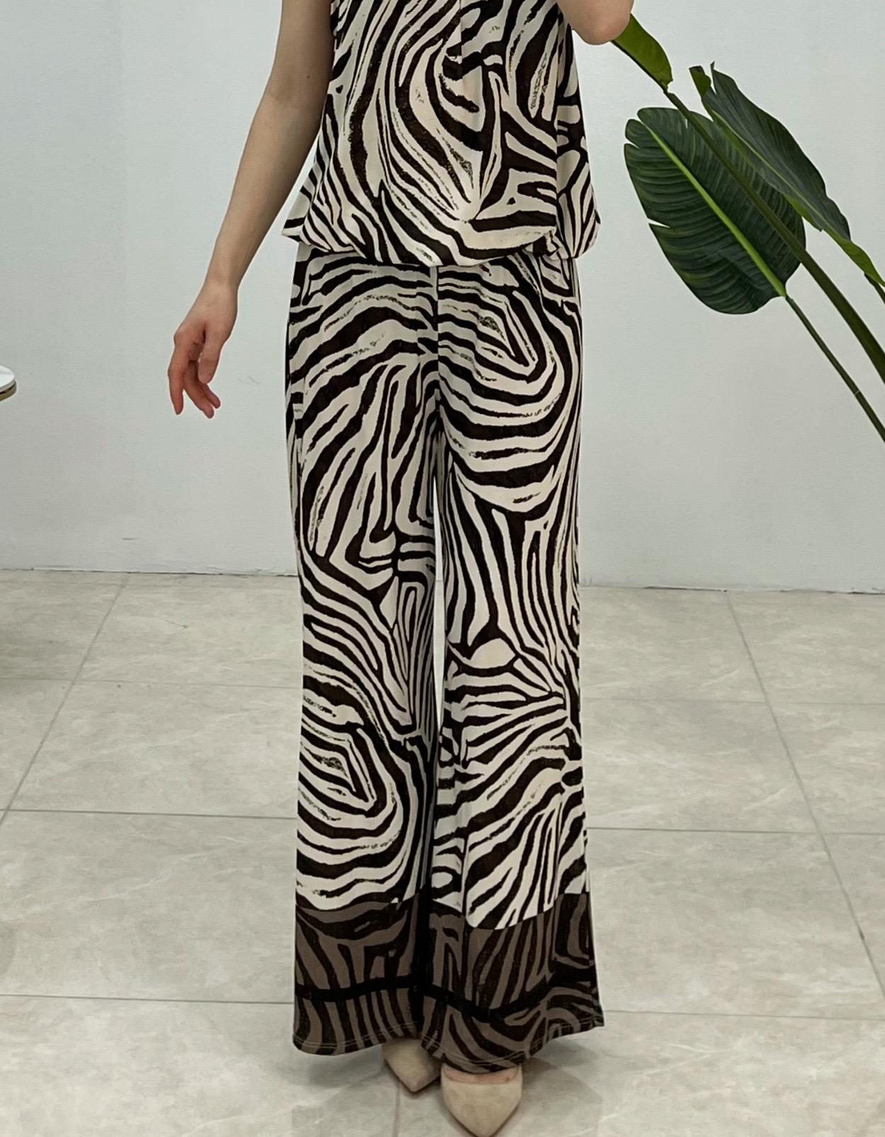 Trousers Women Brown LAFÉEROSE 546_9278_ZEBRE #c Efashion Paris