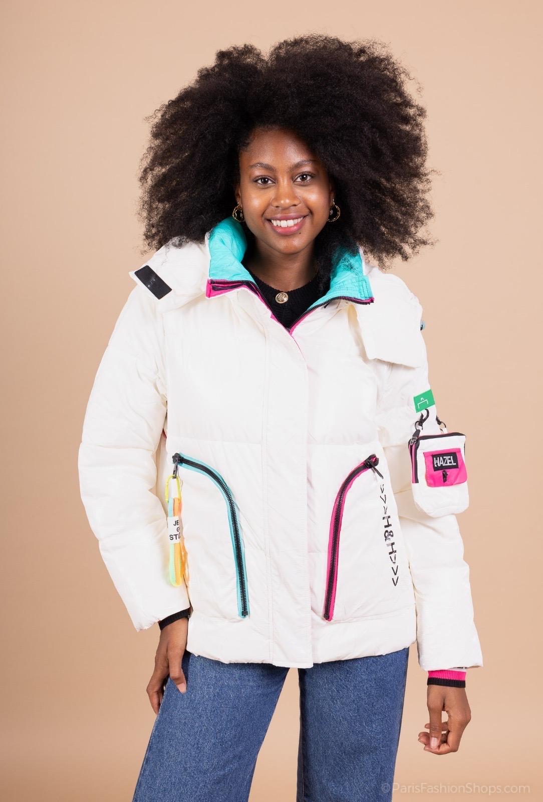 Doudounes Femme Blanc LAFÉEROSE BB21_2315 #c Efashion Paris