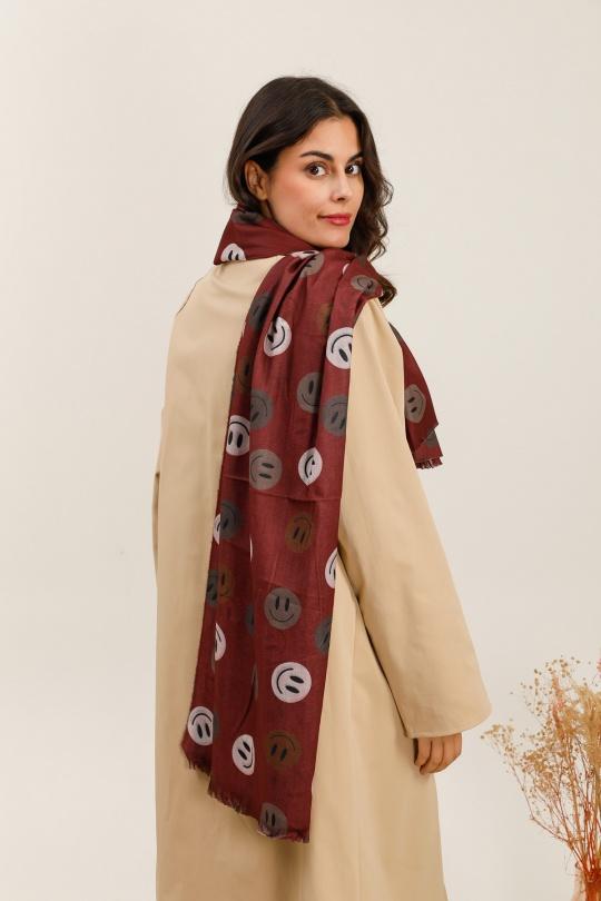 Scarves Accessories Red FRANCOIS PARIS FA11105 Efashion Paris