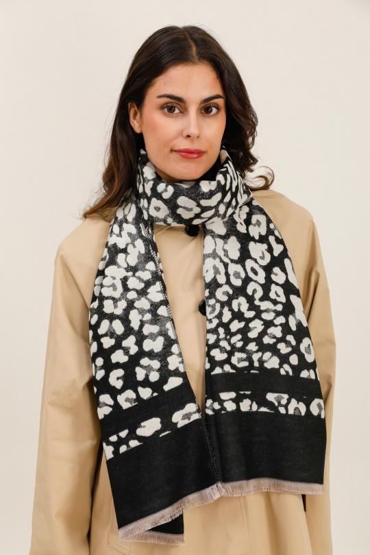 Scarves Accessories Black FRANCOIS PARIS FA4095 Efashion Paris