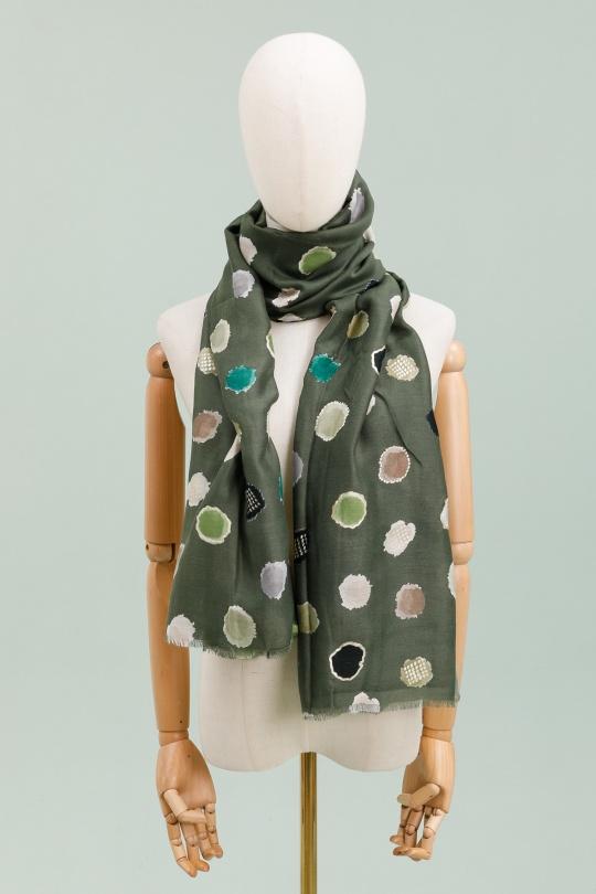 Écharpes Accessoires Vert FRANCOIS PARIS FA3774 Efashion Paris