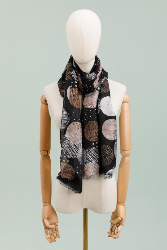 Écharpes Accessoires Noir FRANCOIS PARIS FA3810 Efashion Paris