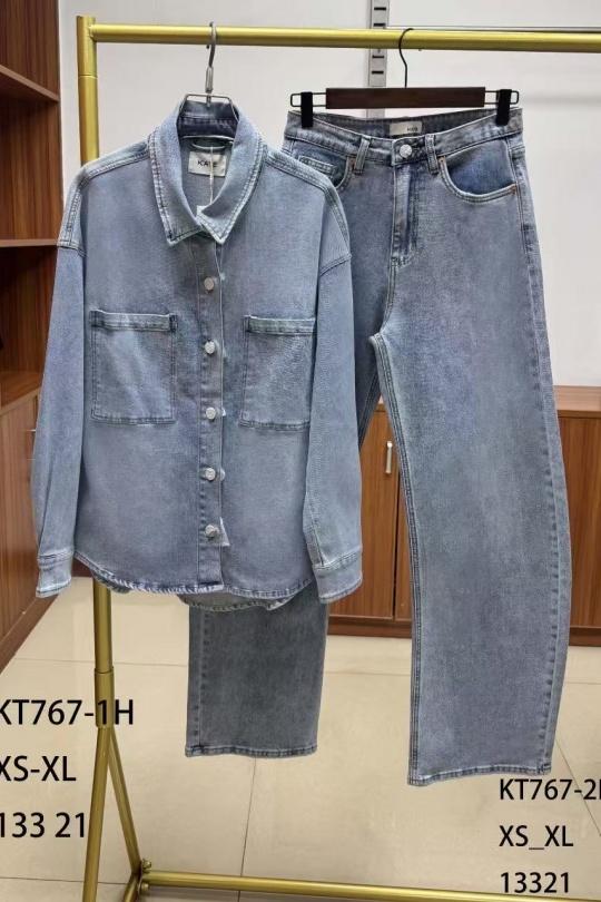 Ensembles Femme Bleu KATE DENIM KT767-1H+KT767-2B Efashion Paris