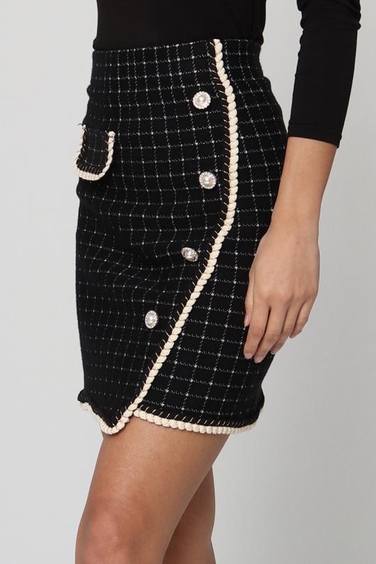 Faldas Mujer Black By Clara 015N Efashion Paris