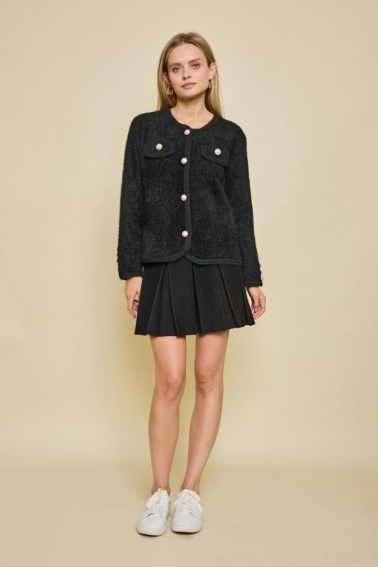 Gilets Femme Noir By Clara GG2301 Efashion Paris