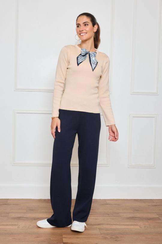 Pulls Femme Beige By Clara CH9304 Efashion Paris