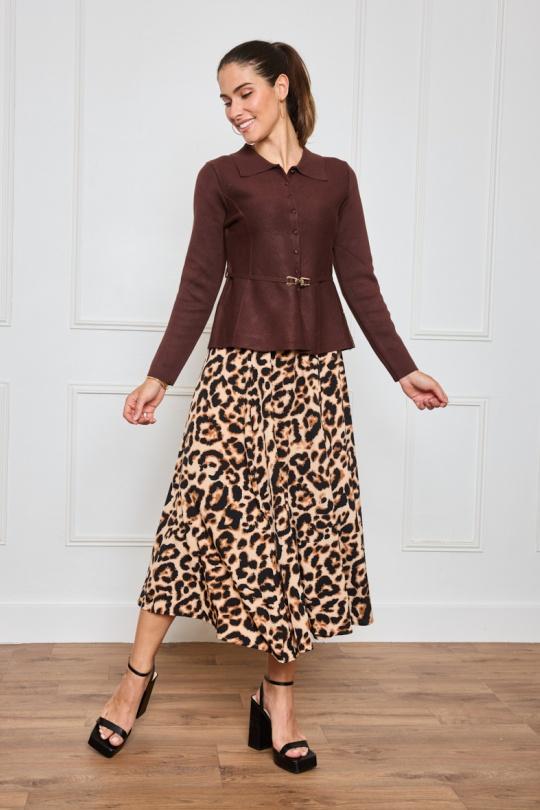 Gilets Femme Marron By Clara CH9190 Efashion Paris