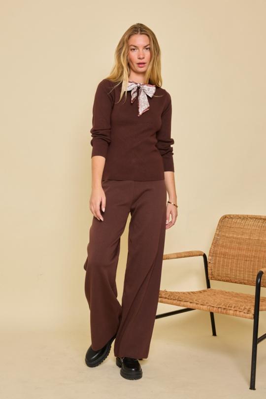 Maglioni Donna Brown By Clara CH9304 Efashion Paris