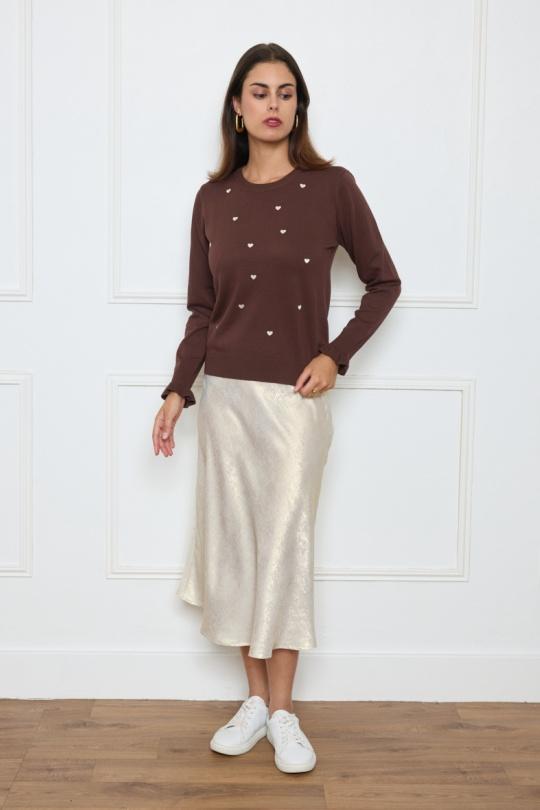 Maglioni Donna Brown By Clara CH8936 Efashion Paris