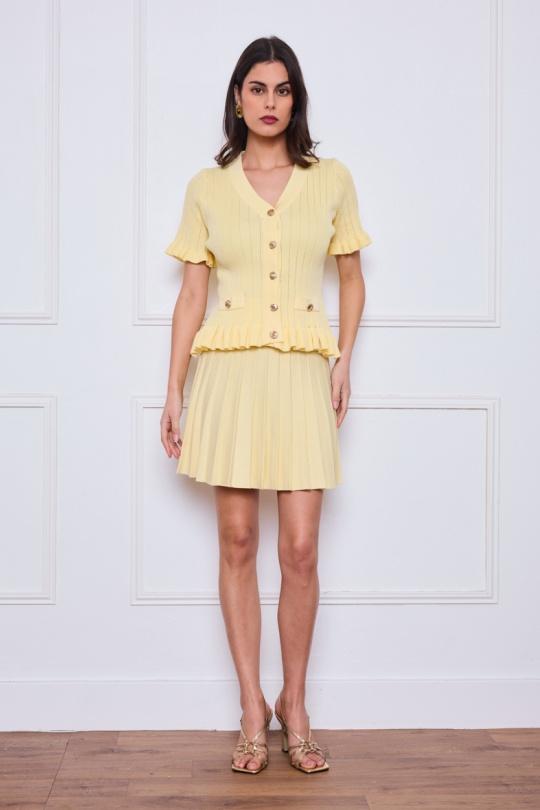 Tops Femme Jaune By Clara CH95001 Efashion Paris