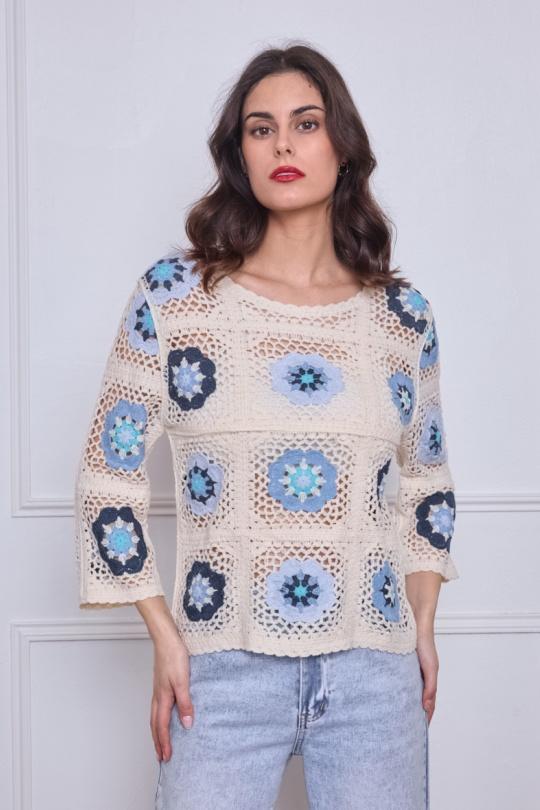 Tops Femme Bleu By Clara JZ001 Efashion Paris