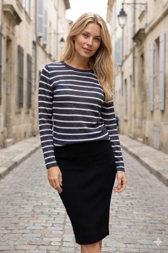 Tops Femme Marine By Clara CH8972 Efashion Paris
