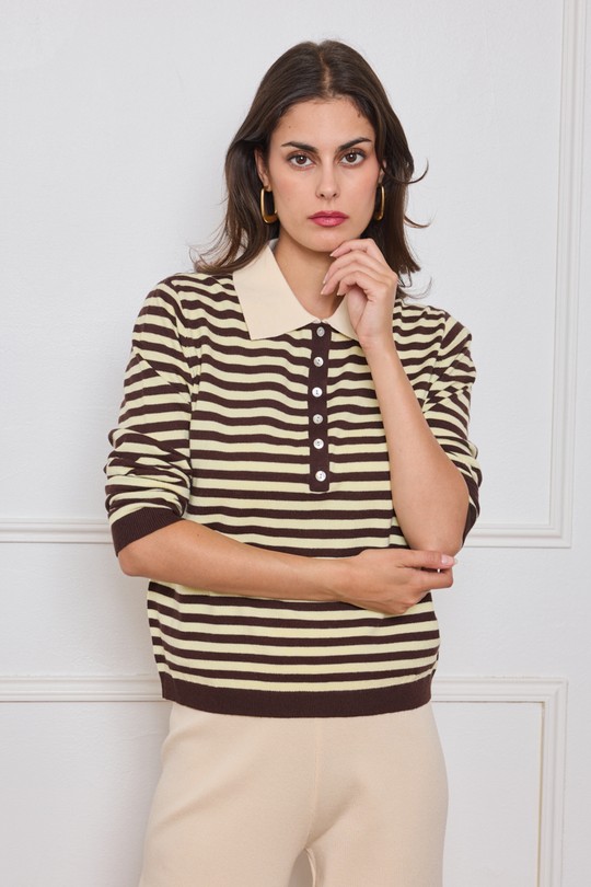 Tops Femme Marron By Clara P089 Efashion Paris