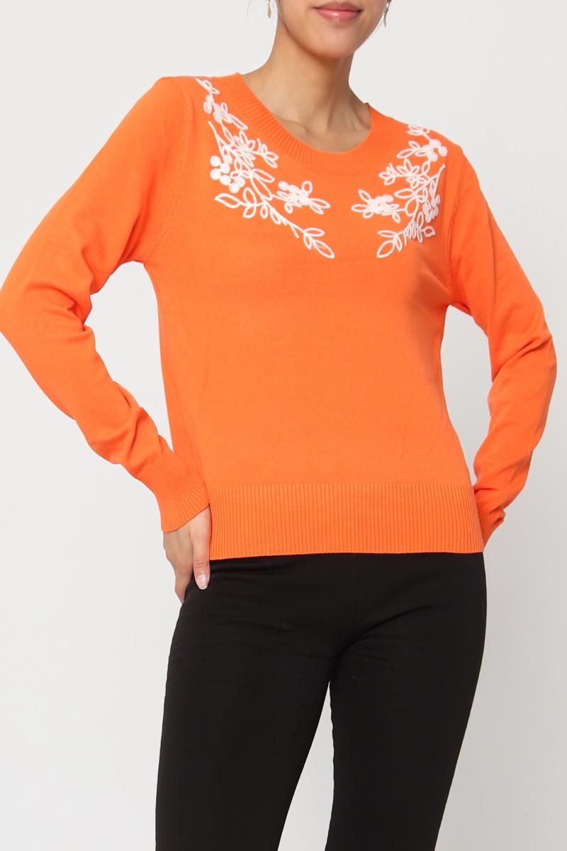 Jumpers Women Orange By Clara 8867 #c Efashion Paris