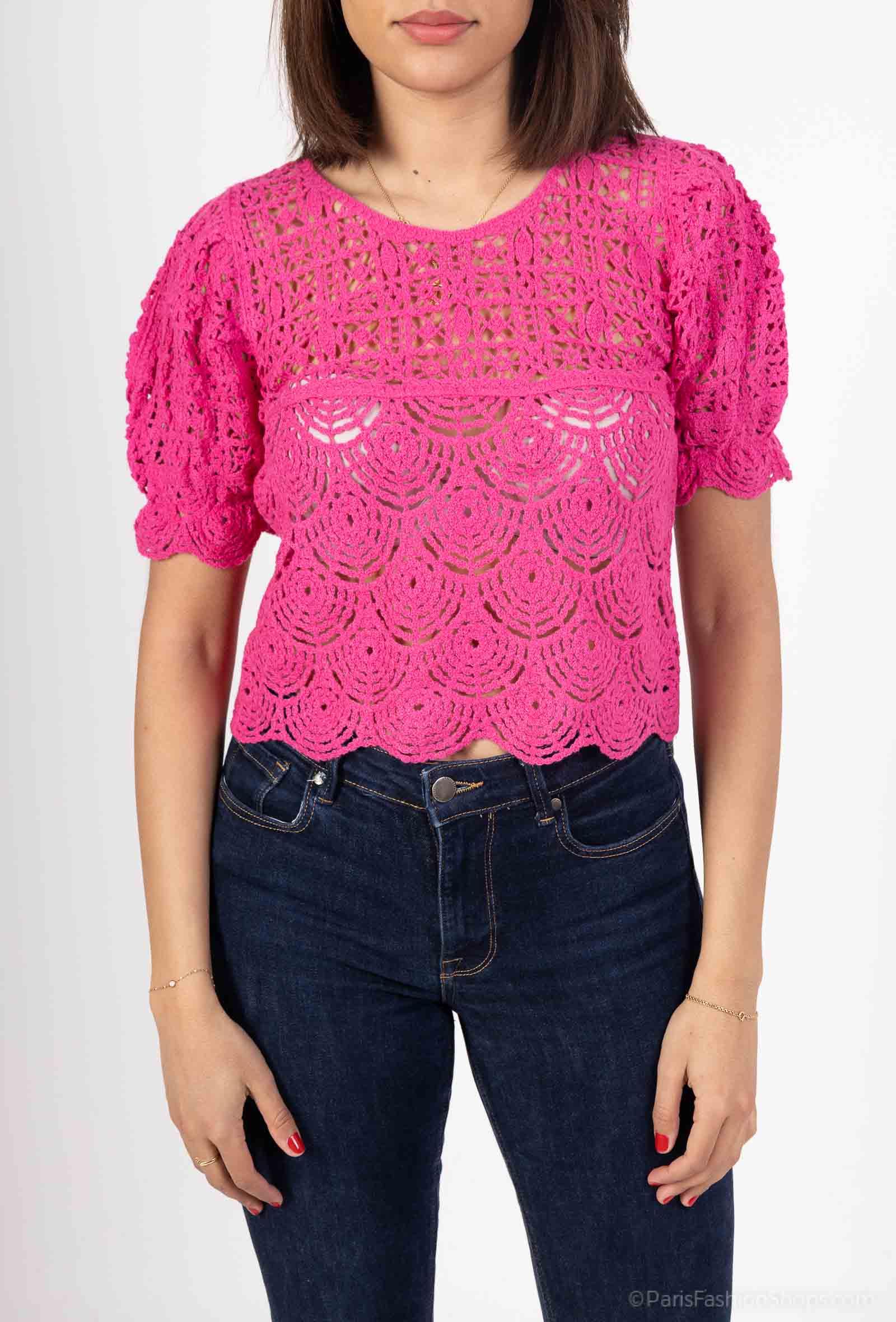Tops Mujer FUCHSIA By Clara AA3323 #c Efashion Paris