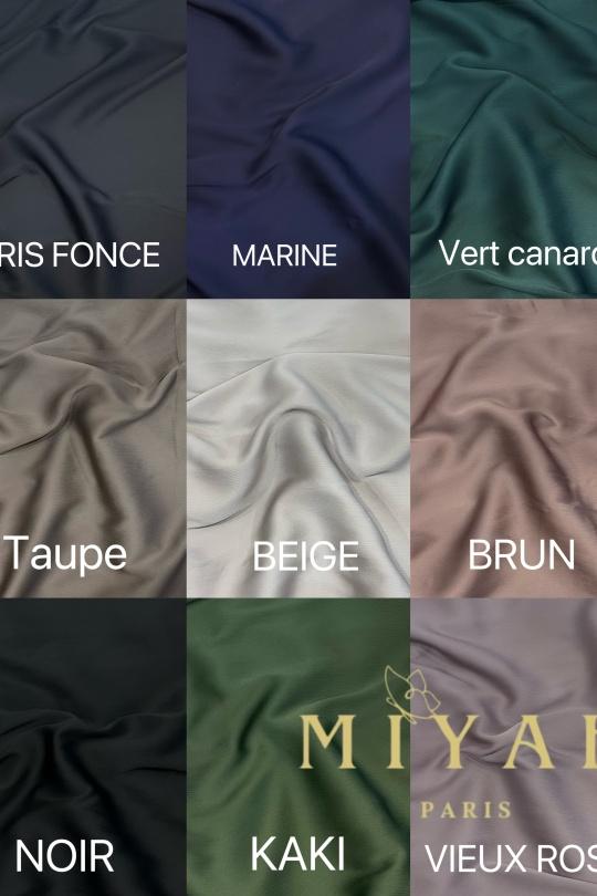 Abaya Femme Couleurs mélangées MIYAH paris MY2507 Efashion Paris