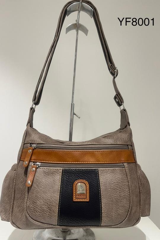 Shoulder bags Bags Taupe PHENIXAC YF8001 Efashion Paris
