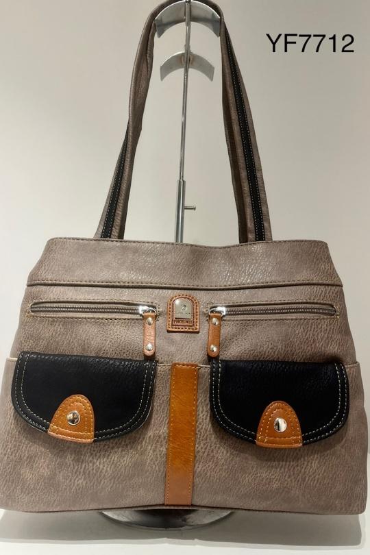 Tote bags Bags Taupe PHENIXAC YF7712 Efashion Paris
