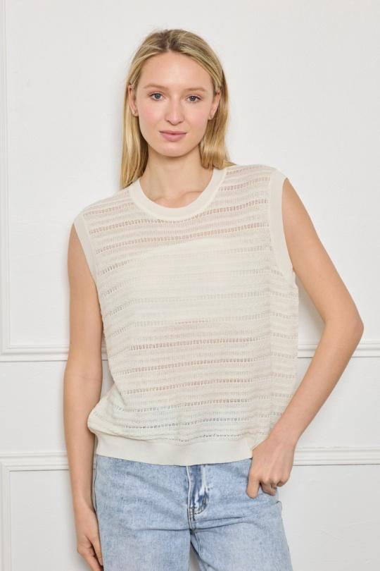 Pulls Femme Blanc ACACIA 198 Efashion Paris
