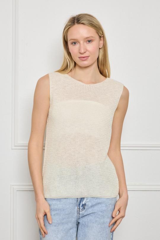 Débardeurs Femme Beige ACACIA 212 Efashion Paris
