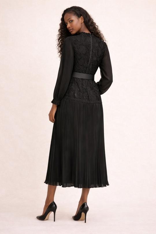 Robes longues Femme Noir ACACIA 426 Efashion Paris