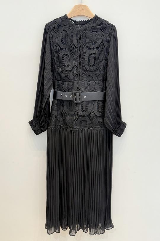 Robes longues Femme Noir ACACIA 426 Efashion Paris