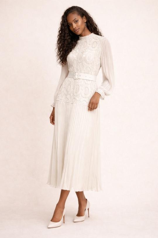 Robes longues Femme Noir ACACIA 426 Efashion Paris